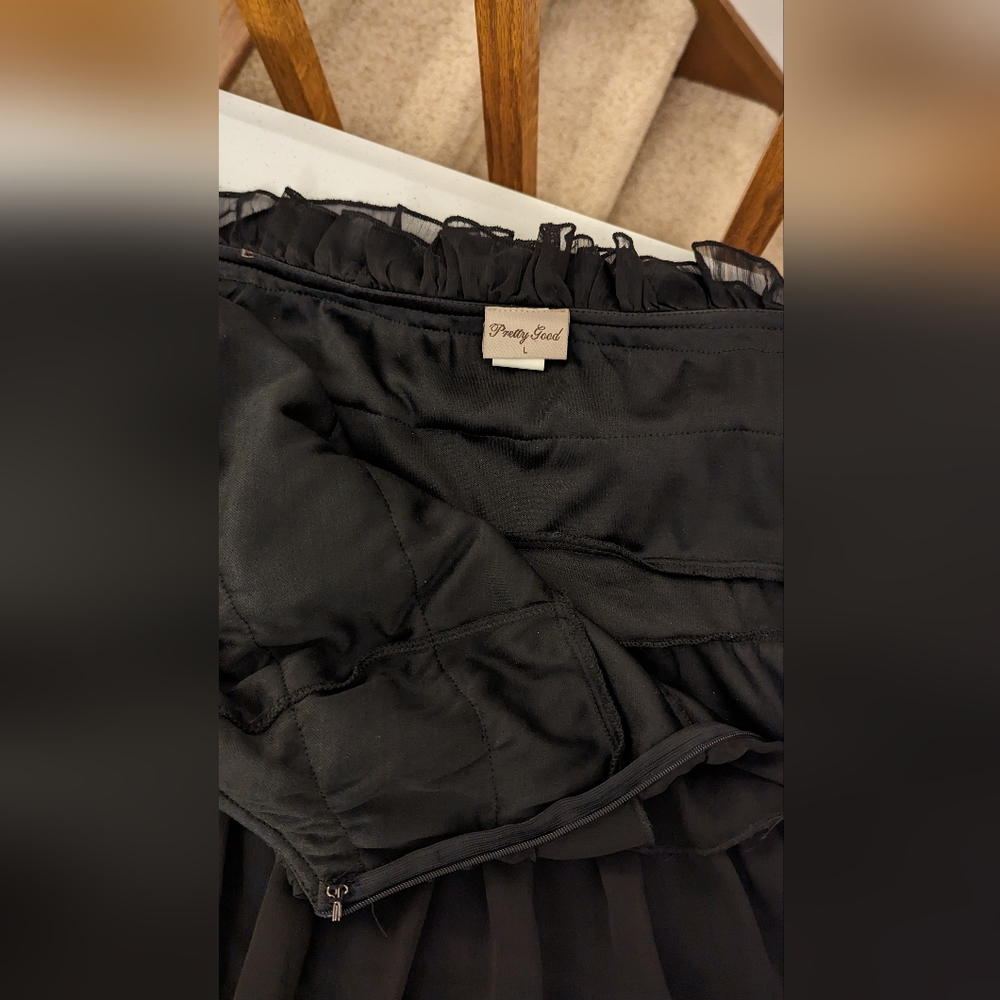 Black Ruffle Dress - Picture 9 of 9